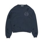 Acne Studio Distressed fleece sweatshirt