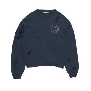 Acne Studio Distressed fleece sweatshirt