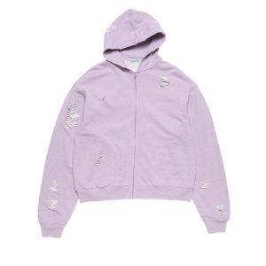 Acne Studio Distressed logo hoodie