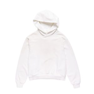 Acne Studio Fleece logo White hoodie