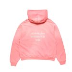 Acne Studio Fleece logo Red hoodie