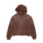Acne Studio Fleece logo hoodie Brown