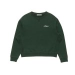 Acne Studio Fleece sweatshirt with logo Green
