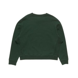 Acne Studio Fleece sweatshirt with logo Green