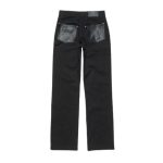 Acne Studios Denim Trousers With Leather Patches
