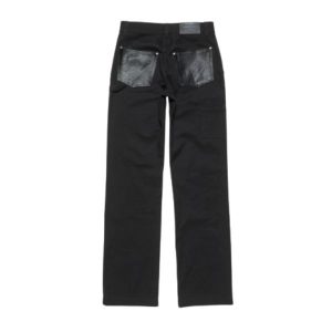 Acne Studios Denim Trousers With Leather Patches