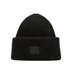 Acne Studios Face Logo Beanie Black