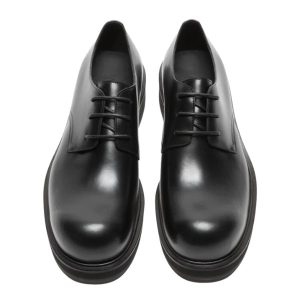 Acne Studios Leather Lace Up Shoes Black