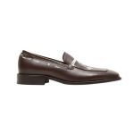 Acne Studios Leather Moccasins Dark Brown