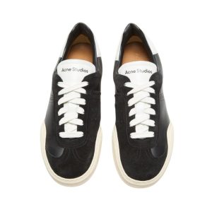 Acne Studios Leather Sneakers – Black & White