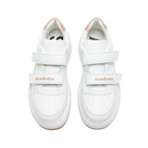 Acne Studios Leather Touch-Strap Sneakers