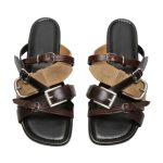 Acne Studios Parade Leather Moccasins Brown