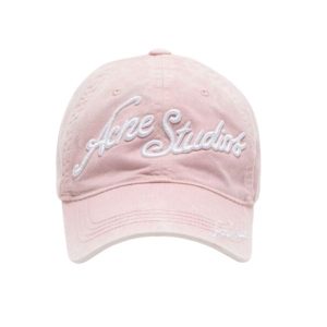 Acne Studios Script Logo Cap Baby Pink