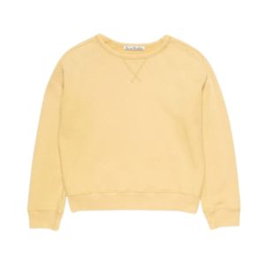 Acne Studios Sprayed Logo Sweatshirt Light Yellow