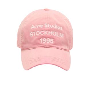 Acne Studios Stockholm 1996 Embroidered Cap Pink