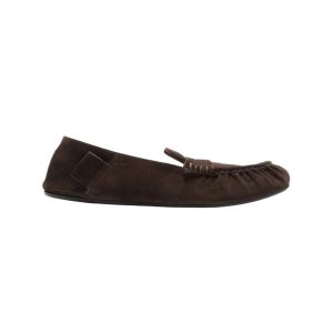 Acne Studios Suede Ankle Moccasins Brown