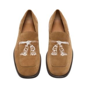 Acne Studios Suede Loafers Light Brown
