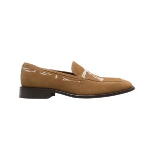 Acne Studios Suede Loafers Light Brown