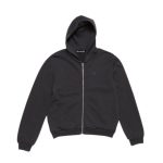 Acnes Studios Face Logo Zip-up Black Hoodie