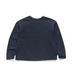 Layered sweatshirt with logo