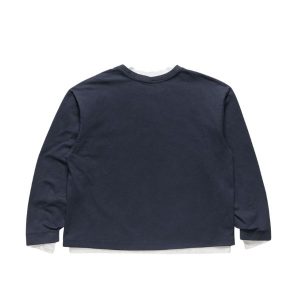 Layered sweatshirt with logo