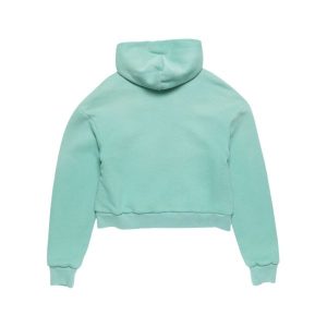 Sprayed Acne Studio zip sky blue hoodie