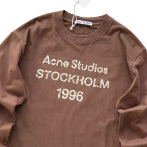 Acne Studios Brown Long Sleeve Stockholm 1996 Tee