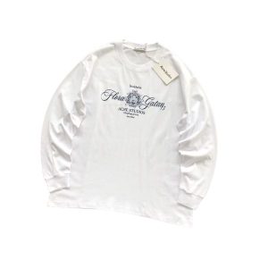 Acne Studios White Long Sleeve Floragatan 13 Tee
