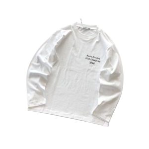 Acne Studios White Long Sleeve Stockholm 1996 Tee